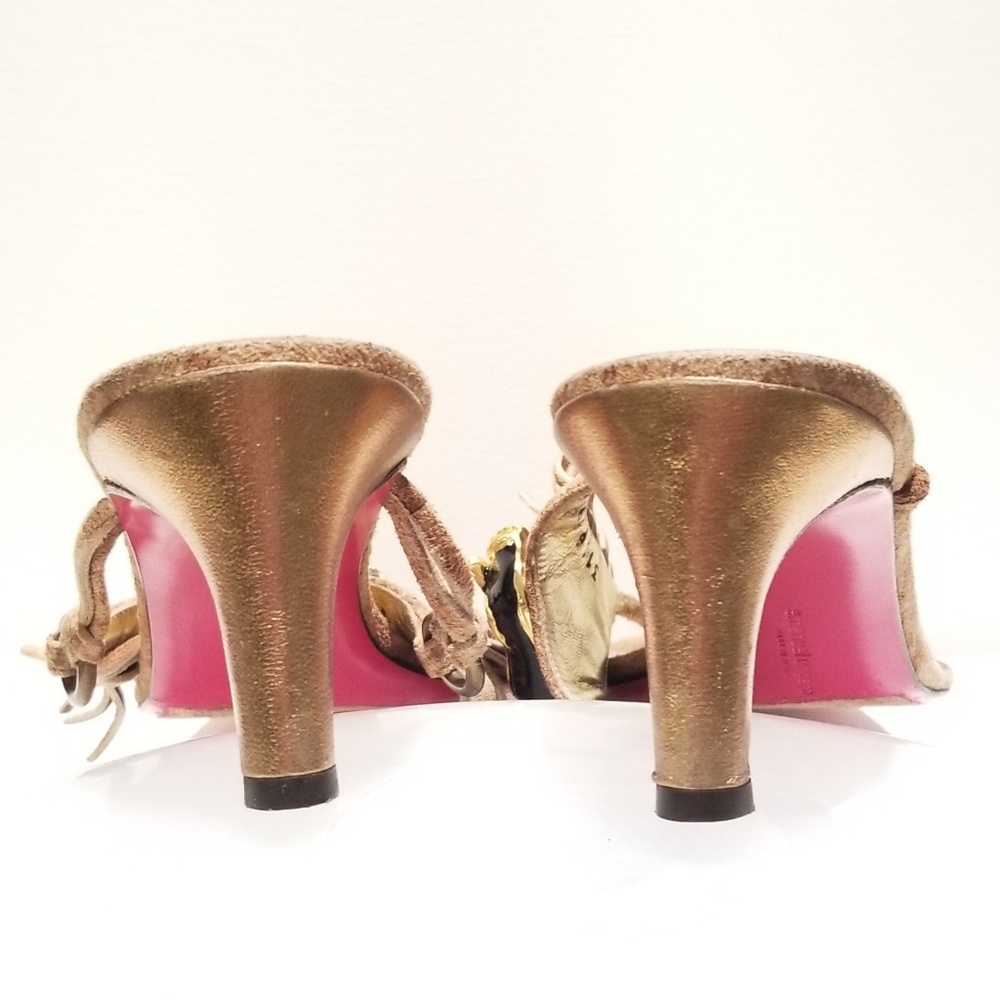 So Rare! ⭐️ Emmanuel Ungaro Suede Fringe Thong Sandals - Picture 4 of 6